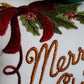 Merry Christmas Music Box Pillow -- Personalized Embroidered MUSICAL Keepsake