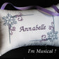 Snowflake Music Box Pillow -- Personalized Embroidered MUSICAL Keepsake