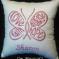 Hope Butterfly Music Box Pillow -- Personalized Embroidered MUSICAL Keepsake -- Breast Cancer, Causes, Interstitial Cystitis