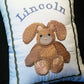 Stuffed Bunny Music Box Pillow -- Personalized Embroidered MUSICAL Baby Keepsake