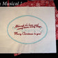 The Christmas Song Music Box Pillow -- Personalized Embroidered MUSICAL Keepsake