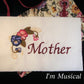 Pansies & Ribbons Music Box Pillow -- Personalized Embroidered MUSICAL Keepsake