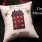 Welcome Home Music Box Pillow -- Personalized Embroidered MUSICAL Keepsake -- Wedding, Housewarming