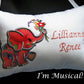 Baby Elephant APPLIQUE Music Box Pillow -- Personalized Embroidered MUSICAL Keepsake
