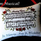 Amazing Grace Hymn Music Box Pillow -- Personalized Embroidered MUSICAL Keepsake