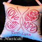 Hope Butterfly Music Box Pillow -- Personalized Embroidered MUSICAL Keepsake -- Breast Cancer, Causes, Interstitial Cystitis