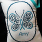 Hope Butterfly Music Box Pillow -- Personalized Embroidered MUSICAL Keepsake -- Breast Cancer, Causes, Interstitial Cystitis