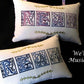 Victorian READ Music Box Pillow -- Personalized Embroidered MUSICAL Keepsake