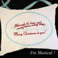 The Christmas Song Music Box Pillow -- Personalized Embroidered MUSICAL Keepsake
