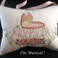 Baby Bassinet Music Box Pillow -- Personalized Embroidered MUSICAL Keepsake